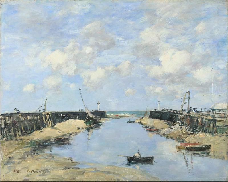 The Entrance to Trouville Harbour, Eugene Boudin